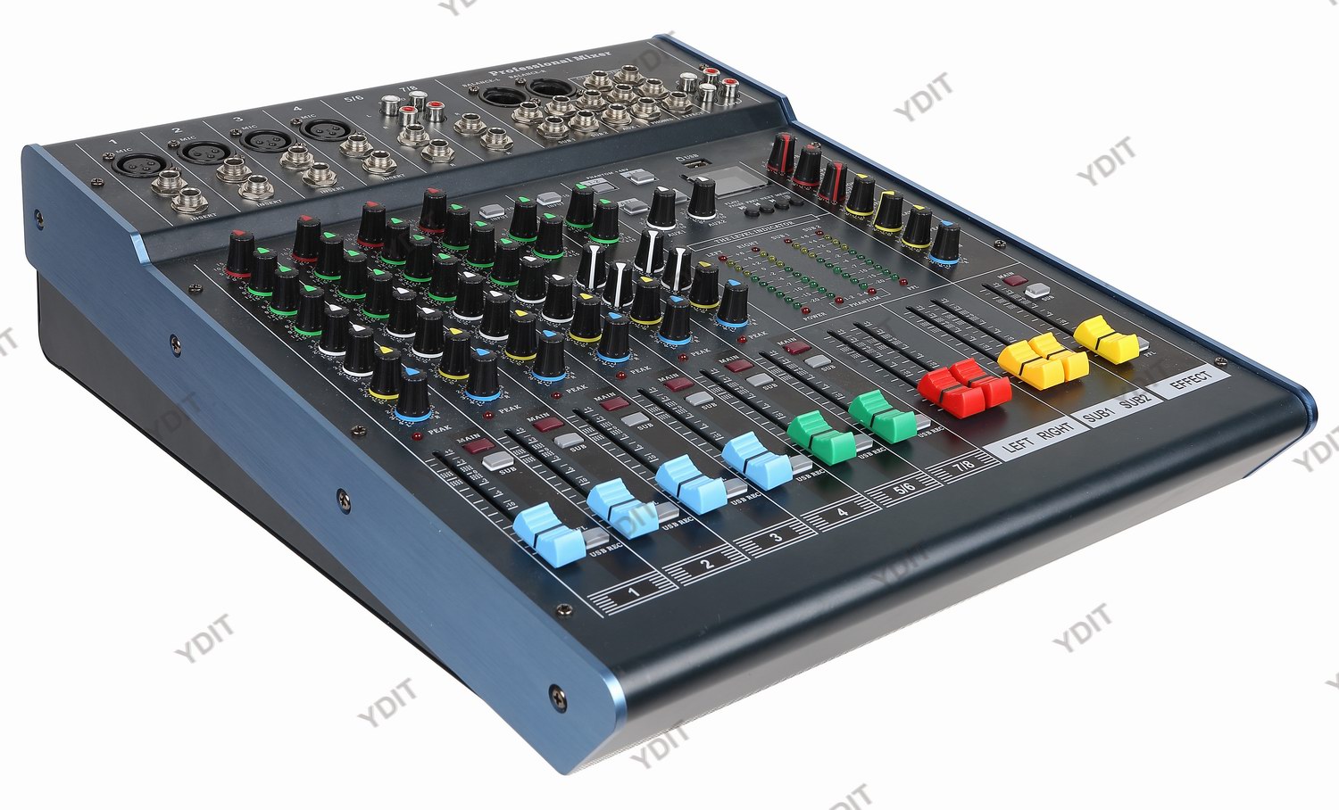 Eight-way mixer YH-FM8/2(With USB recording and playback）