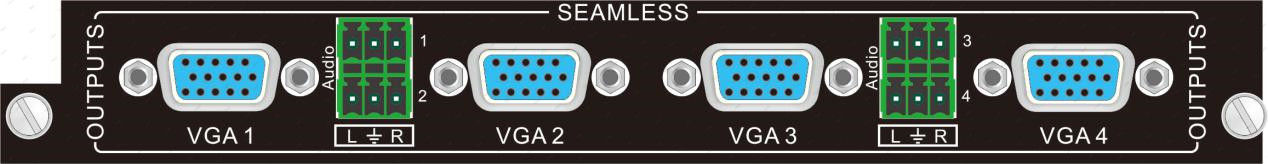 4-channel VGA seamless input card（IN-4VGA/OUT-4VGA）