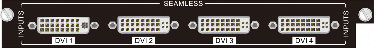 4-channel DVI seamless input card（IN-4DVI/OUT-4DVI）