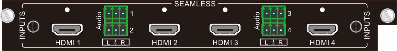 4-channel HDMI seamless input card（IN-4HD/OUT-4HD）