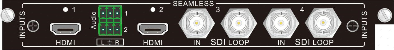 HDMI/SDI seamless input card（IN-4HDSD/OUT-4HDSD）