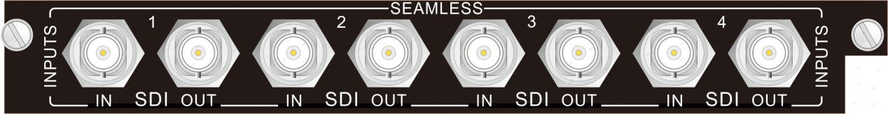 4-way SDI seamless input card（IN-4SD/OUT-4SD）